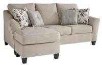 New Abney Driftwood Sofa Chaise With Sleeper