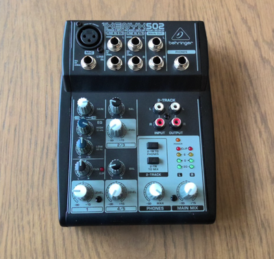 Behringer XENYX 502 COMPACT audio mixer 5 input 1 mic EQ mono, View more