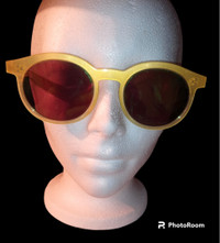 NEW WildFox Unisex Deluxe Harper Clear Yellow Sunglasses