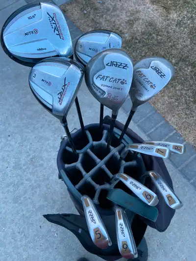 MENS RH GOLF Clubs (12). NIKE Cart Bag., View more