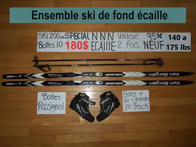Ensemble ski de fond écaille, View more
