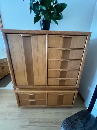 Oak Dresser with Storage, View more