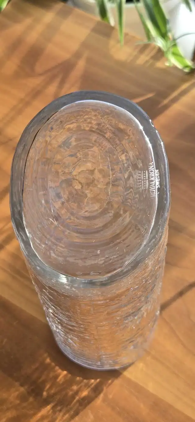 SWEDISH GLASS PINE BRANCH VASE by ROYAL KRONA FANTASTIC SHAPE in Arts & Collectibles in St. Albert - Image 8