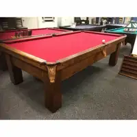 Table billard antique Brunswick 9 pieds Vintage Pool Table