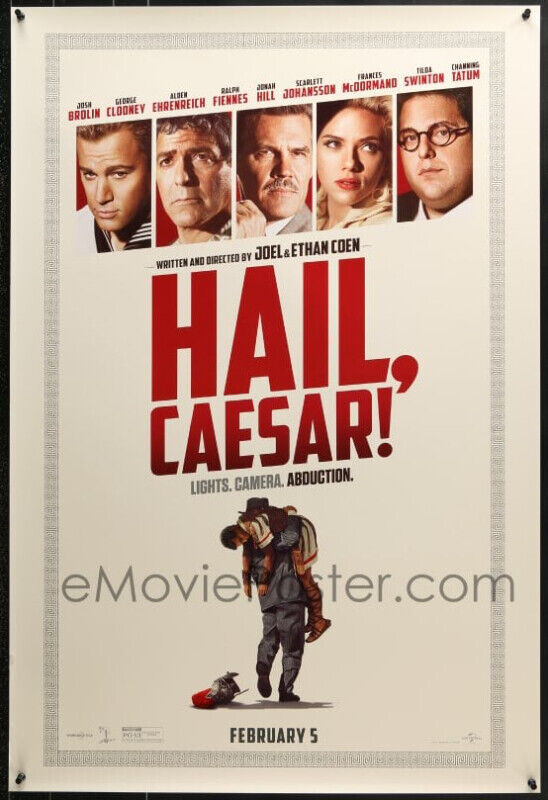 TWO  "HAIL, CAESAR" (2016) VARIANT ORIGINAL MOVIE POSTERS in Arts & Collectibles in Truro - Image 3