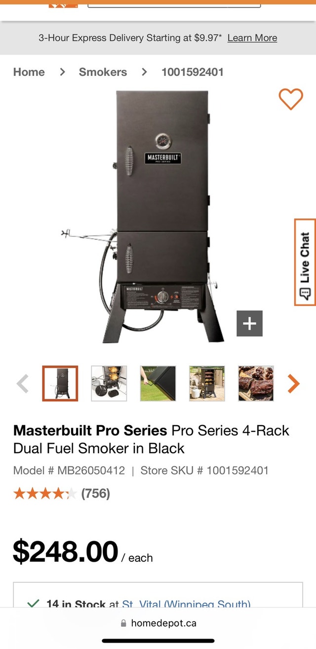 Masterbuilt pro propane smoker BBQs & Outdoor Cooking Winnipeg Kijiji
