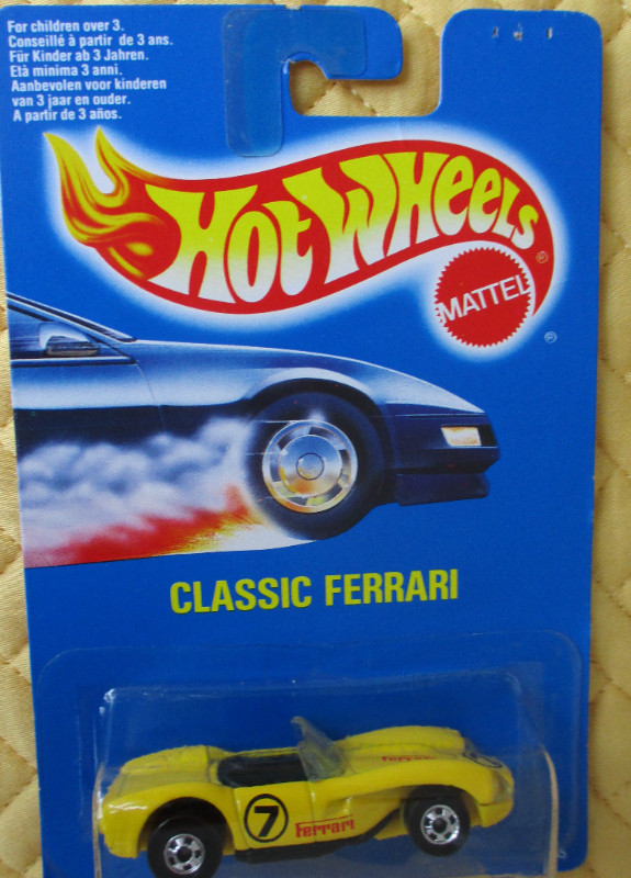 1990  Yellow Classic Ferrari Black B Hubs Roadster # 7 in Arts & Collectibles in City of Toronto - Image 3