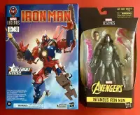 Hasbro Marvel Legends Infamous IronMan & Detroit Steel LOT of 2 