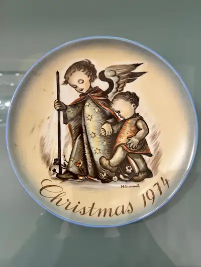 Hummel Christmas collector plate Guardian Angel 1974, View more