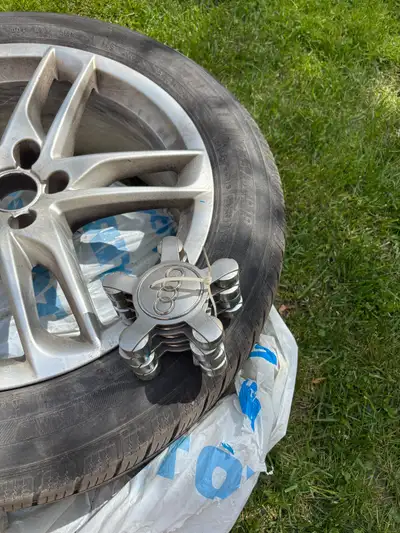 Full tread Audi q5 rims 235/55/19 perfect for many vehicles bolt pattern 5x112 bore 66.6 google if t...