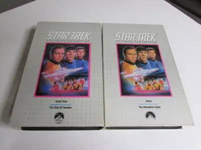Lot of 9 Star Trek Collectors edition VHS tapes, View more