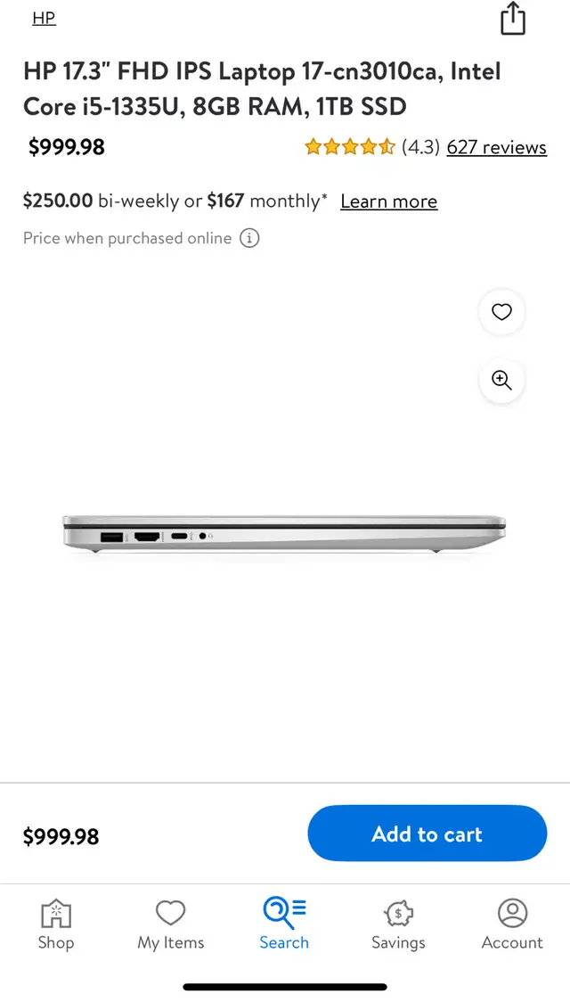 HP 17.3" FHD IPS Laptop 17-cn3010ca, Intel Core i5 in Laptops in Kingston - Image 3
