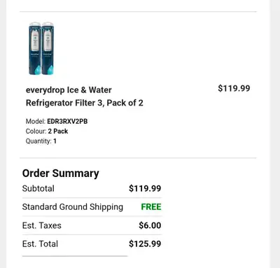Whirlpool fridge water filter, View more