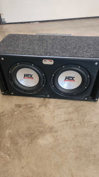 MTX Subs, amp, speakers and deck
