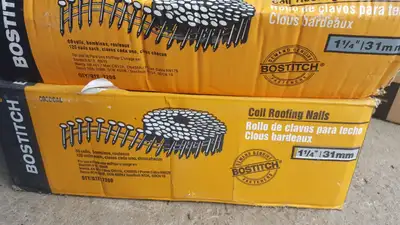 Coil roofing nails