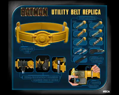 NOW IN STORE! NECA Batman Proplica 1989 Utility Belt Get yours now! Boulevard des Jouets 5335 blvd....