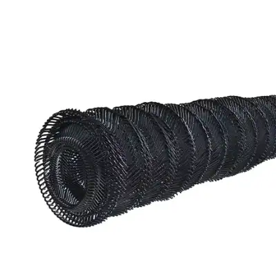 Chain Link Fencing Mesh Roll in Black 6 FT H x 49 FT Wide, View more