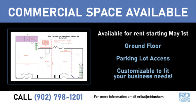 COMMERCIAL RENTAL SPACE AVAILABLE in Commercial & Office Space for Rent in Annapolis Valley