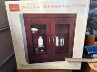 Wall Cabinet w/ Double Glass Doors