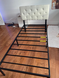 Twin bed frame and headboard 