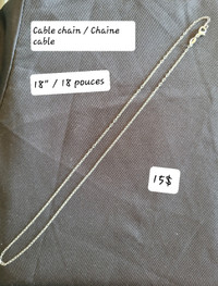 Silver chain 925 ( Cable, Curb, Balls chains )