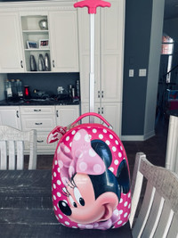 "Heys" Minnie Mouse kids hardcover suitcase on wheels