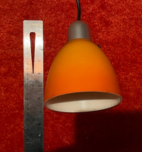 Orange Glass Pendant Light