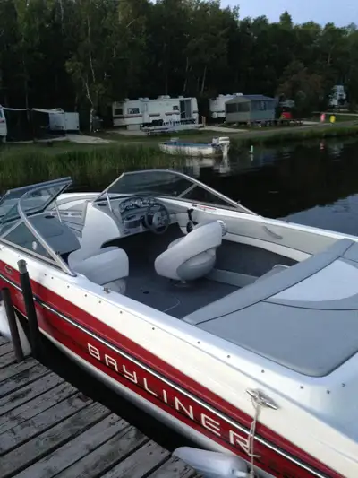 19.5 foot Bayliner. Professionally maintained every spring/fall. Barely used - 86 total running hour...