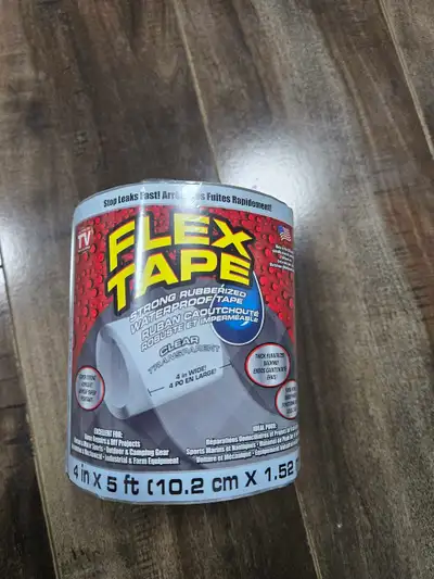 Selling a roll of Flex Tape! It's strong, rubberized, and waterproof. Great for various repairs and...