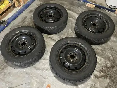 Selling a full set of 4 winter tires on rims. Previously used on a 2013 Mazda 3. Specs: Size: 205/55...
