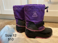 Kamik Winter Boots Size 12 