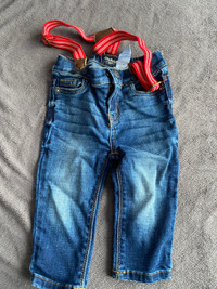 6-9m jeans and suspenders
