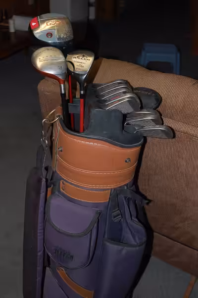 various clubs and bags for sale.ODESSY PUTTER.great deal if you want decent clubs for cheap.also tig...