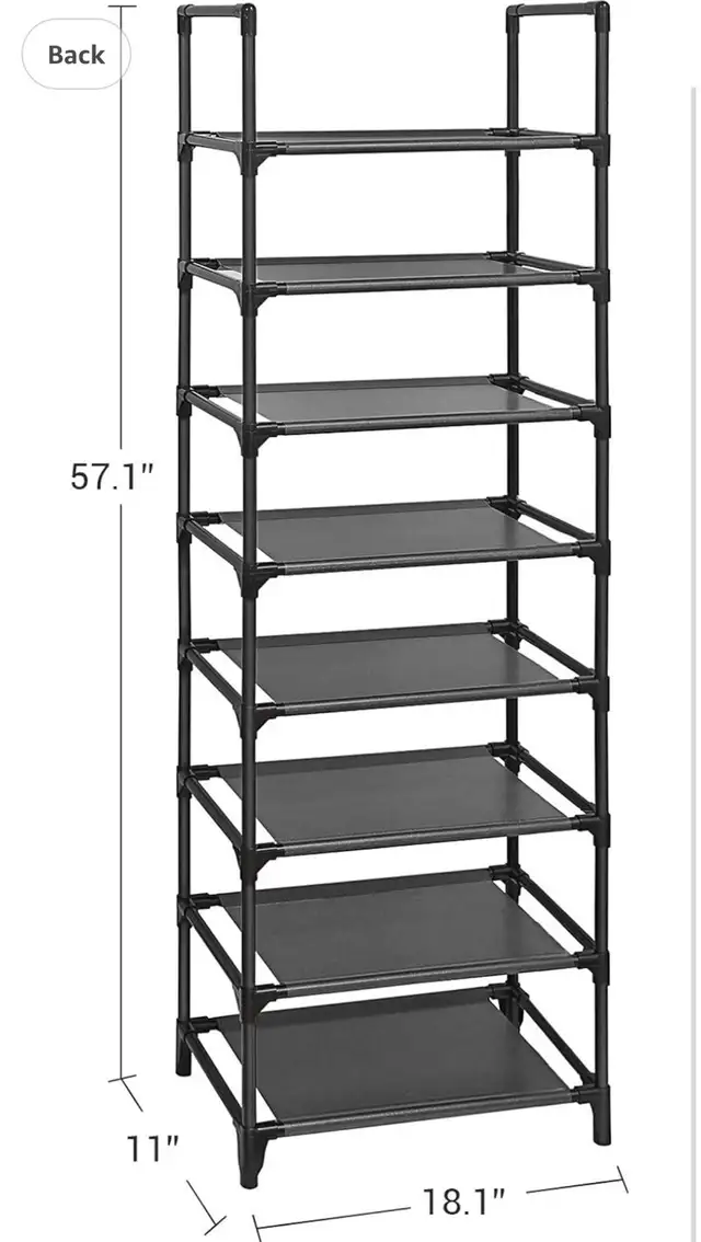 SONGMICS 8-Tier Shoe Shelf Organizer in Storage & Organization in Oshawa / Durham Region - Image 4