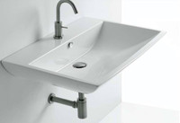 White Ceramic Sink Made in Italy by White Stone
