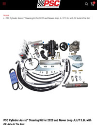 Jeep wrangler JT/JL Hydro Assist PSC steering kit
