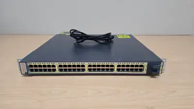 Cisco WS-C3750E-48PD-SF 48-Ports PoE Gigabit Network Switch, View more