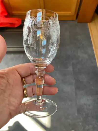 antique wine glasses, View more