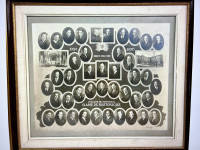 FRAMED PHOTOGRAPH OF COLLEGE OF MONTREAL 1936 STUNNING FRAME