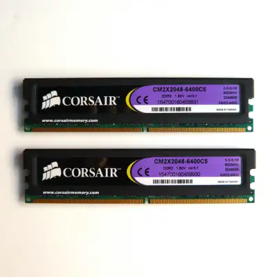 CORSAIR XMS2 DDR2 Memory 4Gb RAM kit (2x2Gb), View more