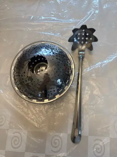 Stainless Steel Steamer and Pasta Spoon, View more