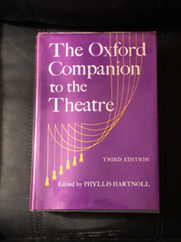  The Oxford companion to the theatre, third edition