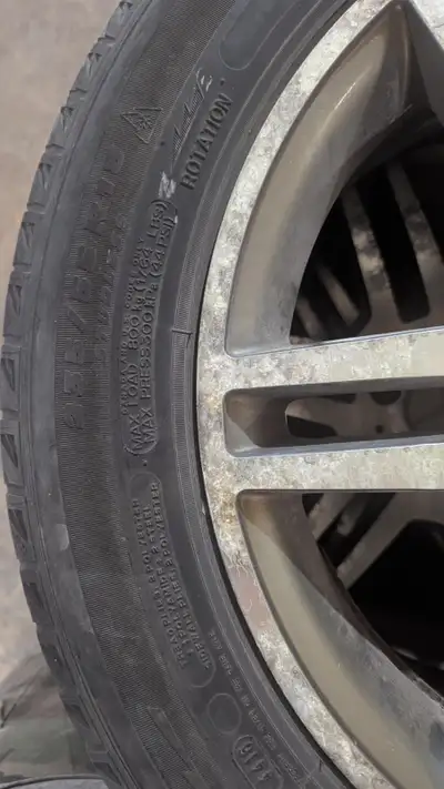 18-inch winter rims (MAGS, 7.5J width, ET47 offset, 5x112 bolt pattern) with 235/55R18 tires include...