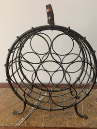 Iron wine rack