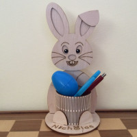 Handmade    Easter Bunny with your name    or message