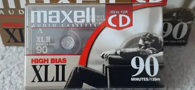 MAXELL XL-II 90 MINUTE AUDIO CASSETTE RECORDING TAPES. As a former DJ, I have used BASF, SONY, RADIO...