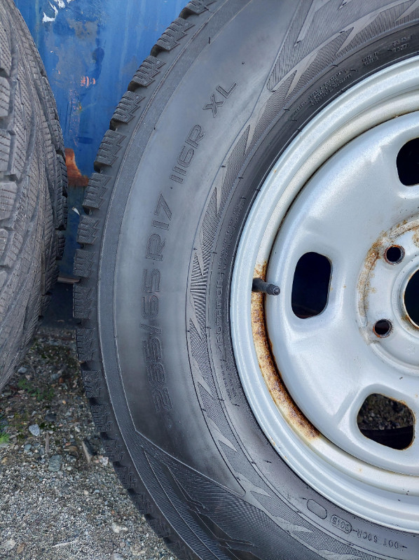 Ram 1500 17” Steel Wheels with Winter Tires Nokian Hakkapeliitta in Tires & Rims in Mission - Image 2