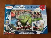 New Ravensburger 3 x 49-Piece, Thomas Watches Soccer Puzzle