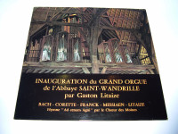 G. Litaize Inauguration Grand Orgue de l'Abbaye St-Wandrille LP