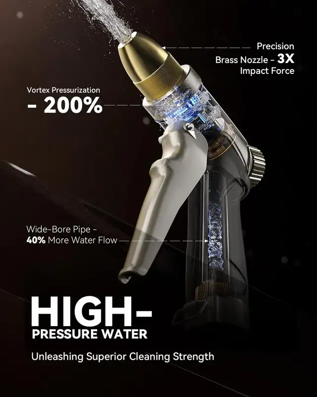 Metal Hose Nozzle Sprayer High Pressure Waterproof Garden Spraye in Outdoor Tools & Storage in Oshawa / Durham Region - Image 4